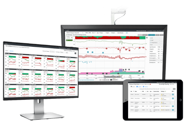 Etiometry auf 3 Bildschirmen